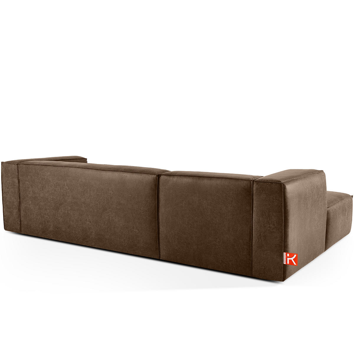 ECKSOFA LINKS FEROX, Dunkelbraun - Dunkelbraun, Holz/Holzwerkstoff (300/175cm) - KONSIMO®