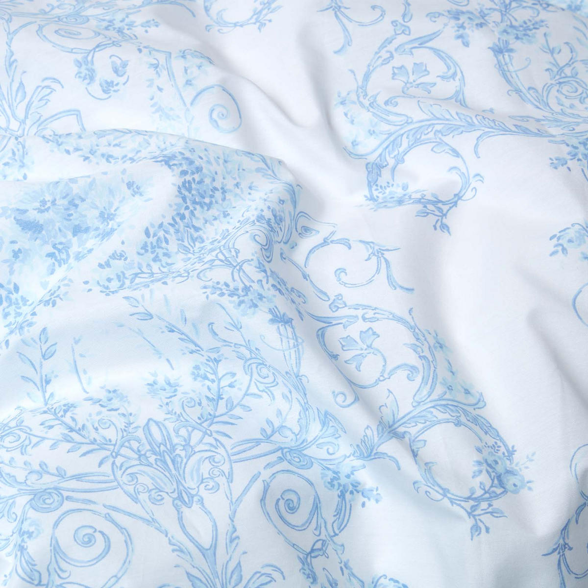 WENDEBETTWÄSCHE Toile-De-Jouy - Blau, Textil (135/200cm) - Homescapes