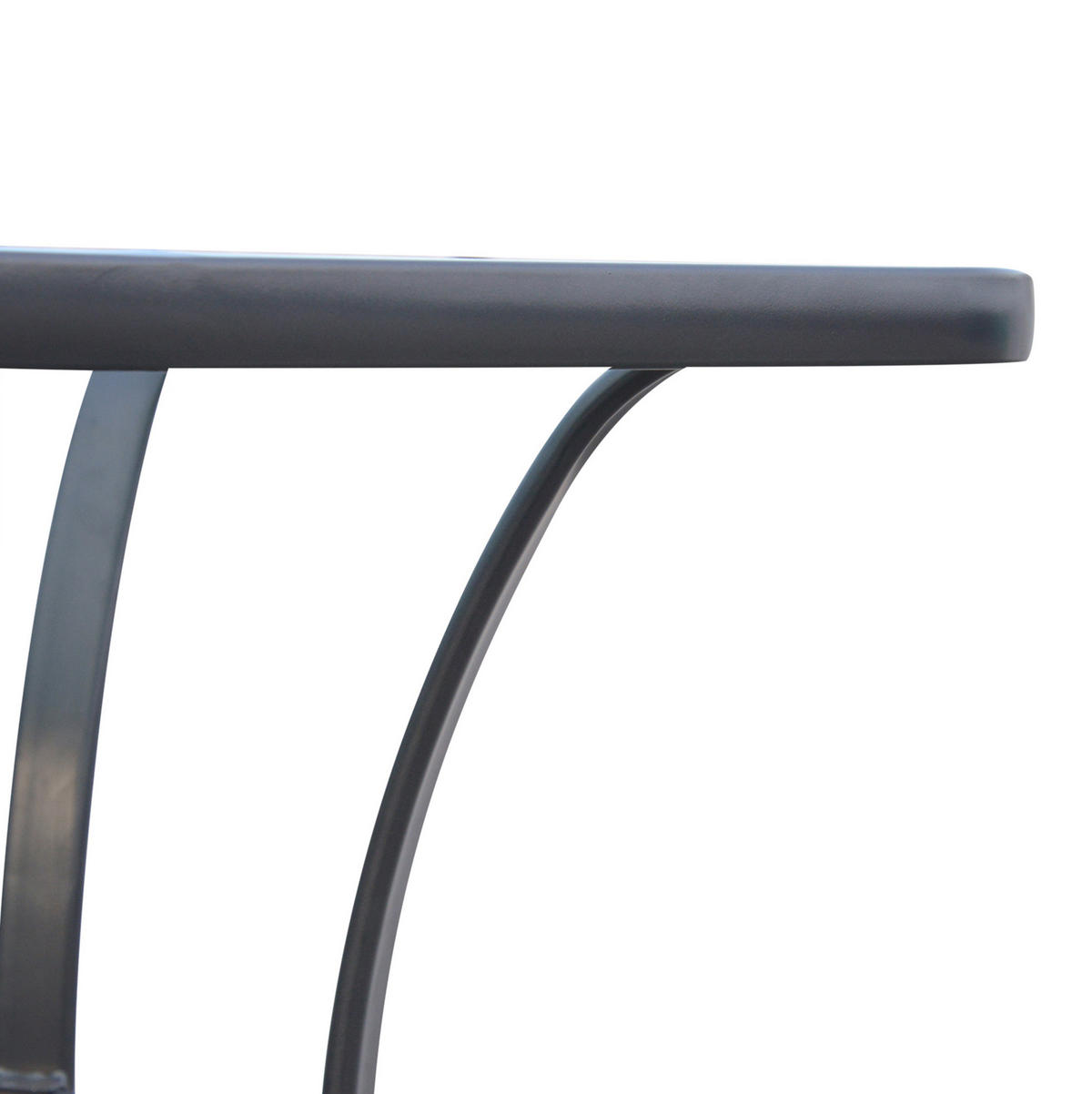 LOUNGETISCH 68.5/68.5/84 cm Schwarz aus Metall mit gehärteter Glasplatte - Naturfarben, Metall (68.5/68.5/84cm) - OKMYHOME