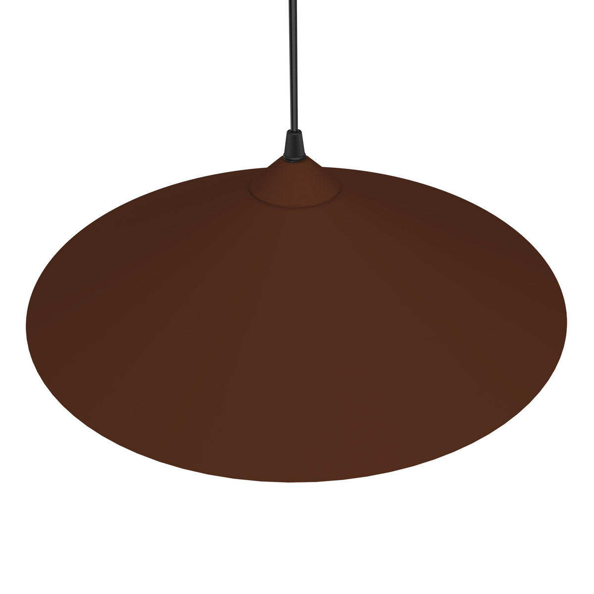HÄNGELEUCHTE Chapeau - Braun, Metall (40/40/10cm) - Lumicom