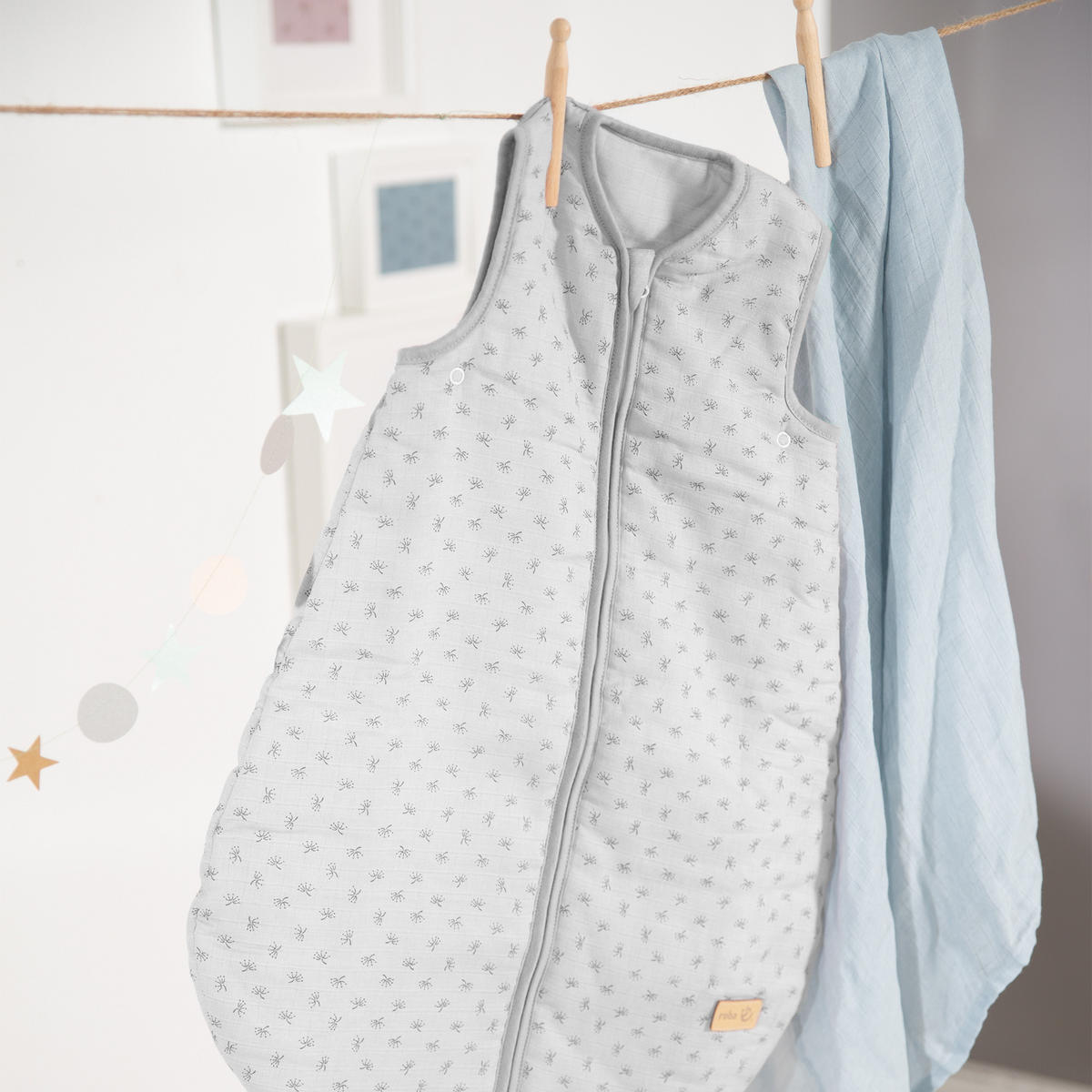 BABYSCHLAFSACK Lil Planet 70 cm grau - Hellgrau, Textil (45/70cm) - Roba