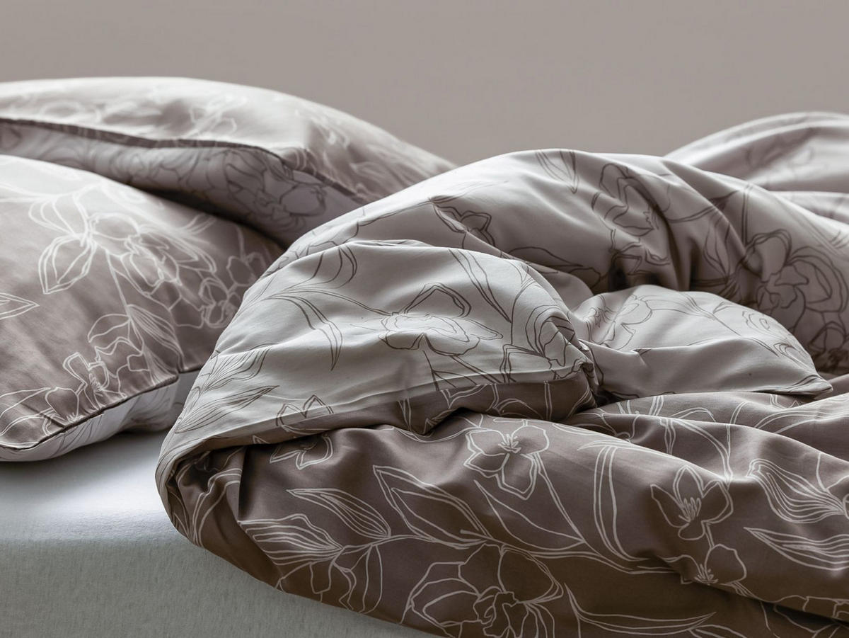 BETTWÄSCHE Infinity braun 135/200 cm Baumwolle - Braun, Textil (135/200cm) - Södahl