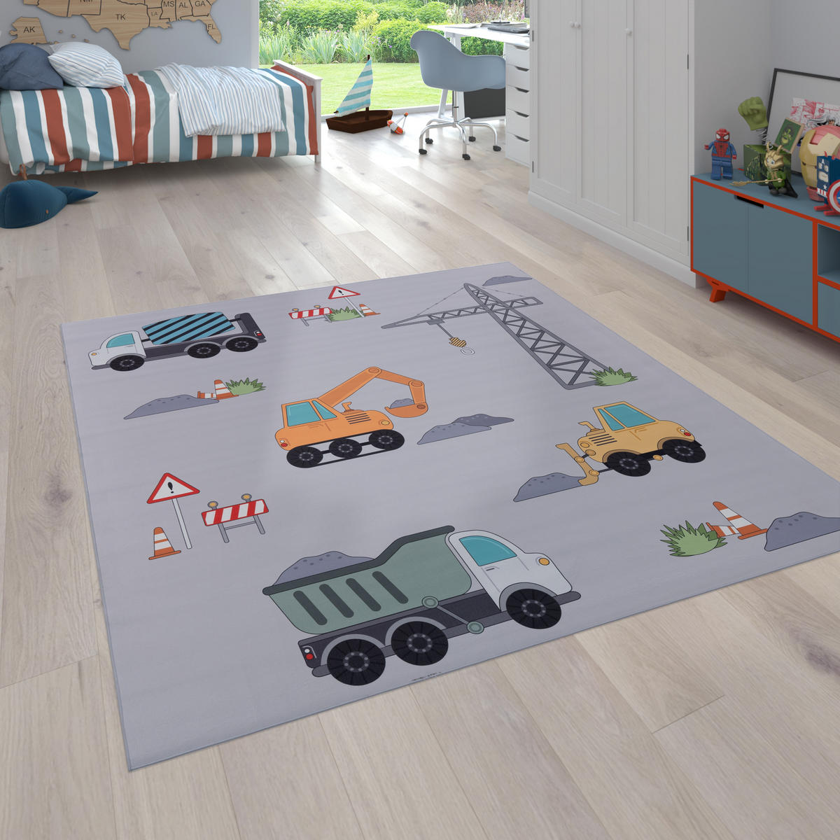 KINDERTEPPICH 200/200 cm Bino 579 - Grau, Textil (200/200cm) - Paco Home