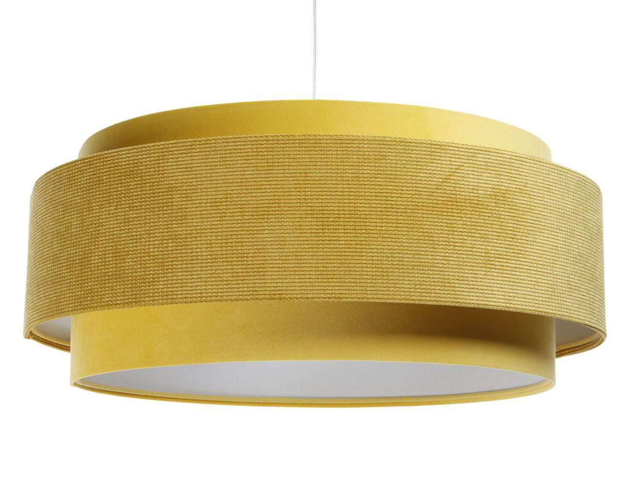 HÄNGELEUCHTE Weiß 60/25 cm - Gelb, Kunststoff (60/1/25cm) - ONZENO