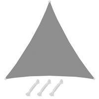 SONNENSEGEL 200/200 cm grau, dreieckig - Grau, Kunststoff (200/200cm) - Amanka
