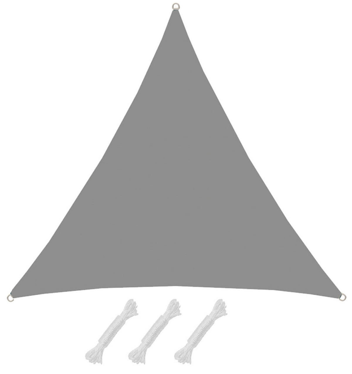 SONNENSEGEL 200/200 cm grau, dreieckig - Grau, Kunststoff (200/200cm) - Amanka