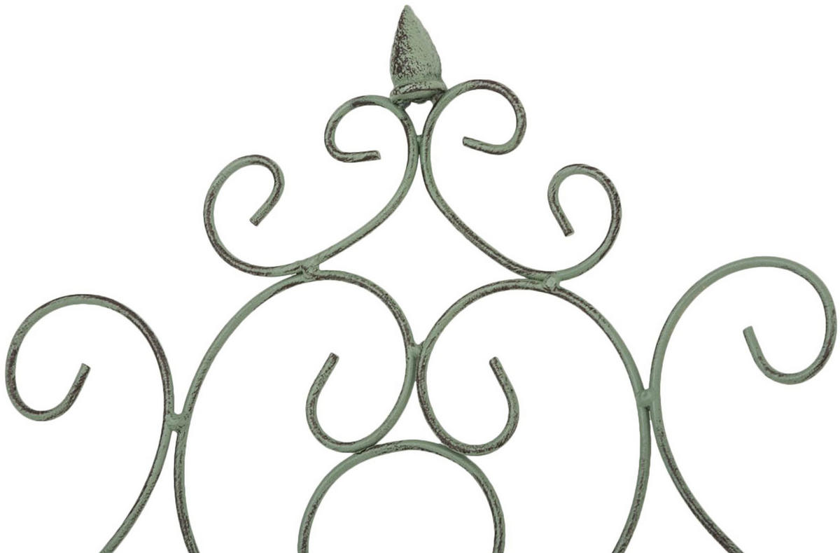 RANKGITTER Heike 86x2x170cm Metall Antik-Grün Rankhilfe - Grün, Metall (86/170/2cm) - DELUKE