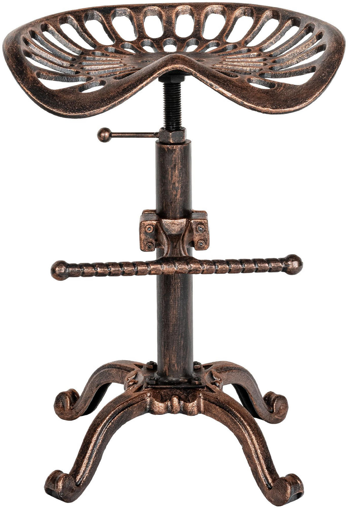 BARHOCKER Metall Bronze - Bronzefarben, Metall (44/56/34cm) - CLP