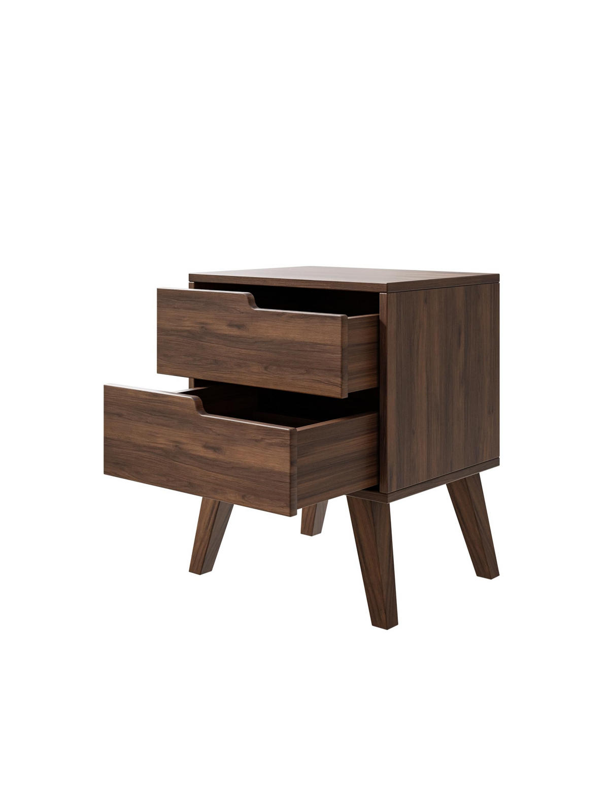 NACHTTISCH Solvo 45x55x40 cm - Modern Nachtschrank zum Schlafzimmer - EIN praktischer Commode aus Spanplatten - Braun - Braun, Holzwerkstoff (45/55/40cm) - Chilly