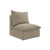 SOFAELEMENT Samt Stoff Beige - Beige/Schwarz, Holzwerkstoff/Kunststoff (75/77/90cm) - Makamii