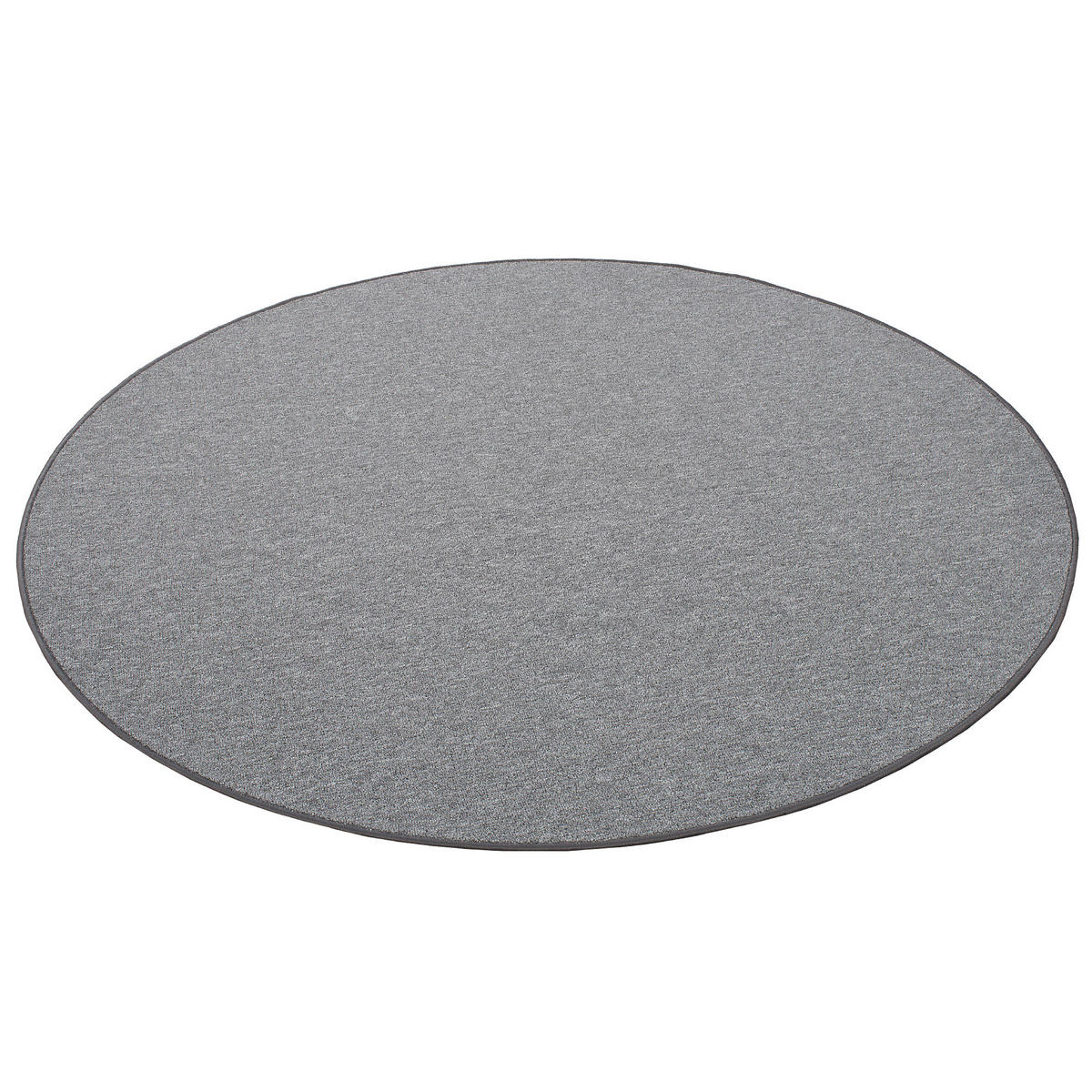 FEINSCHLINGEN VELOUR TEPPICH STRONG RUND - Anthrazit, Textil (160/160cm) - Snapstyle