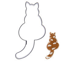 AUSSTECHFORM Katze 8,5 cm Silber - Silberfarben, Metall (4/1.5/8.5cm) - Orion 