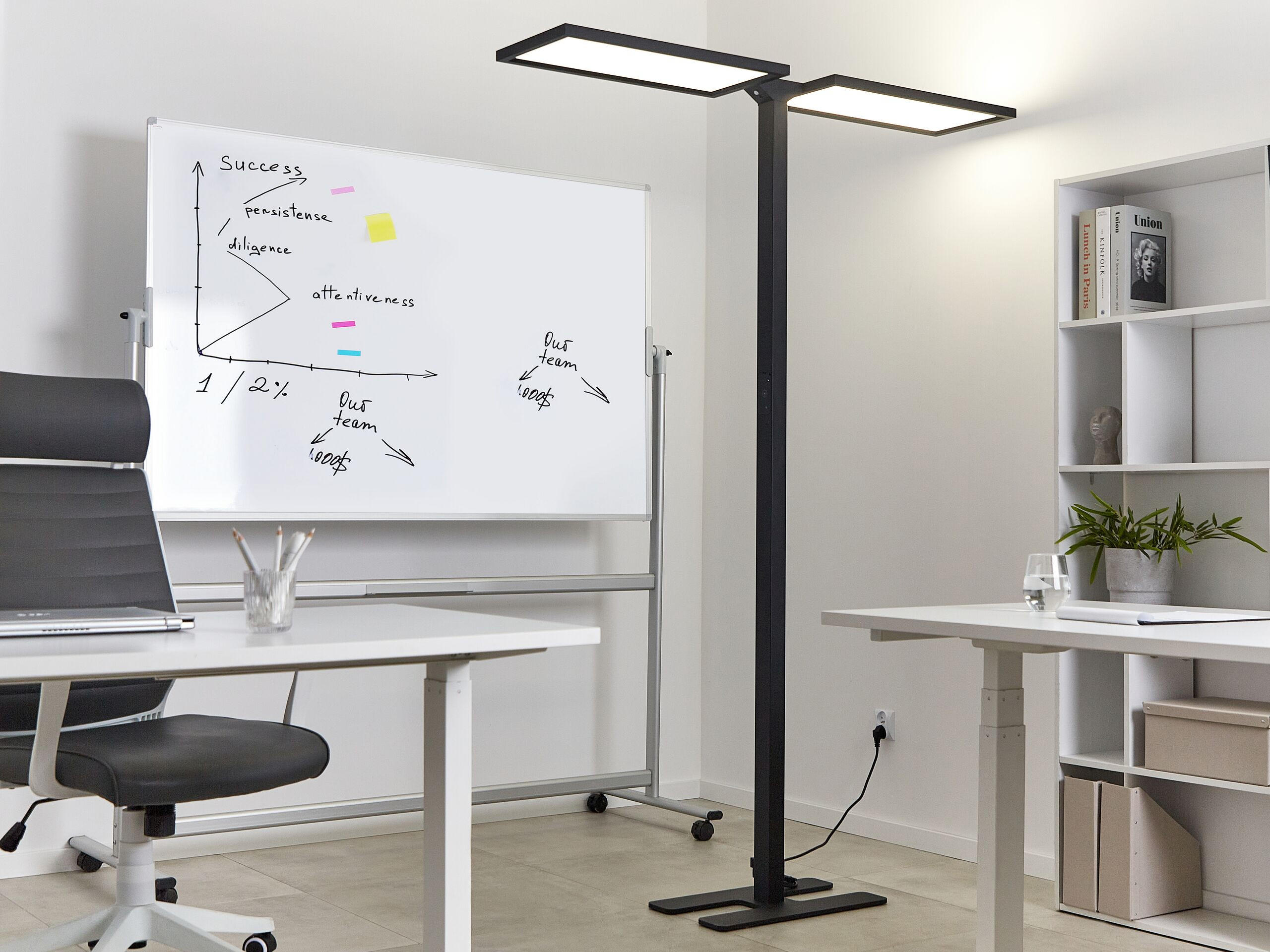 Thumbnail - Beliani Stehlampe, Schwarz, Metall, 135x197x30 cm, Lampen & Leuchten, Innenbeleuchtung, Stehlampen, Stehlampen