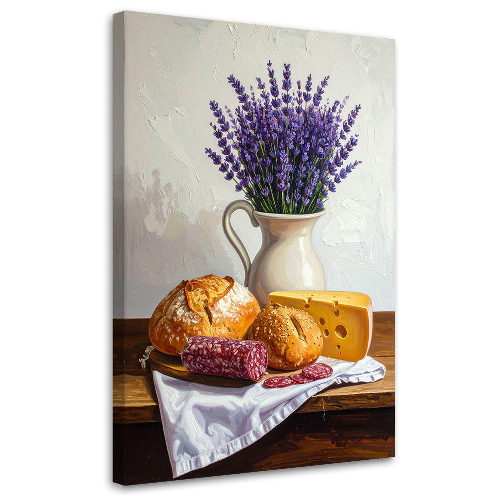 LEINWANDBILD Essen & Trinken 40x60cm - Multicolor, Textil (40/60cm) - Feeby