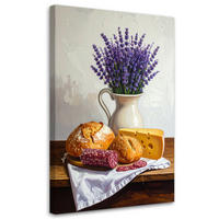 LEINWANDBILD Essen & Trinken 40x60cm - Multicolor, Textil (40/60cm) - Feeby