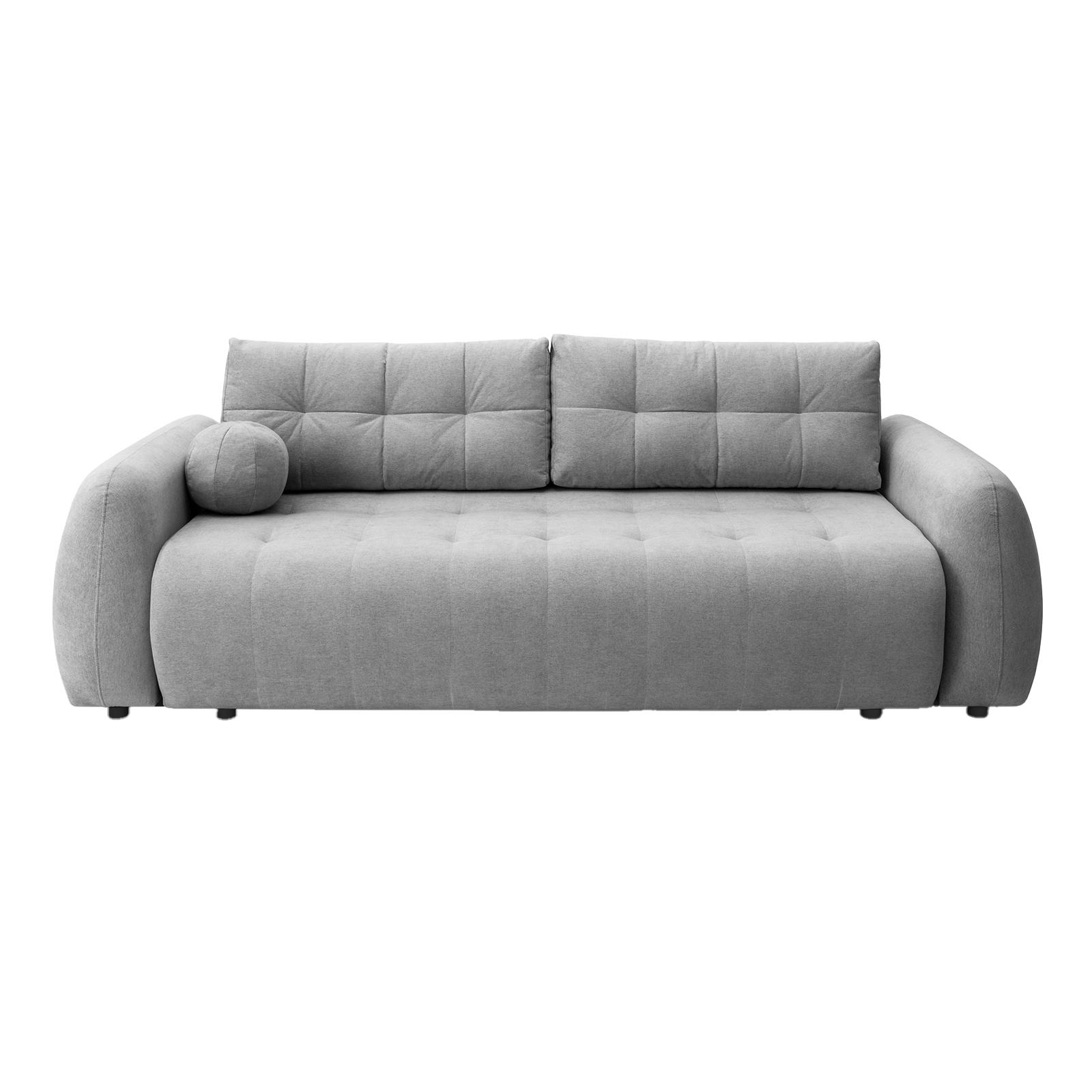 SOFA ARNIS mit Schlaffunktion, Grau - Grau, Textil (252/70/105cm) - Fedve