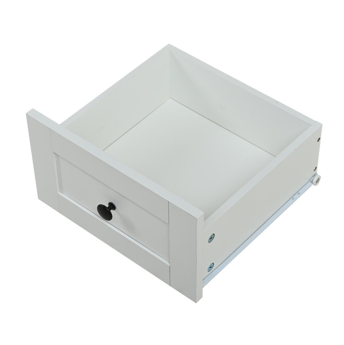 PŘÍBORNÍK z MDF 150x40x75 cm bílý v dekoru dřeva s LED osvětlením, 6 zásuvkami a 2 akrylovými dvířky - bílá, kompozitní dřevo (150/75/40cm) - Modfu