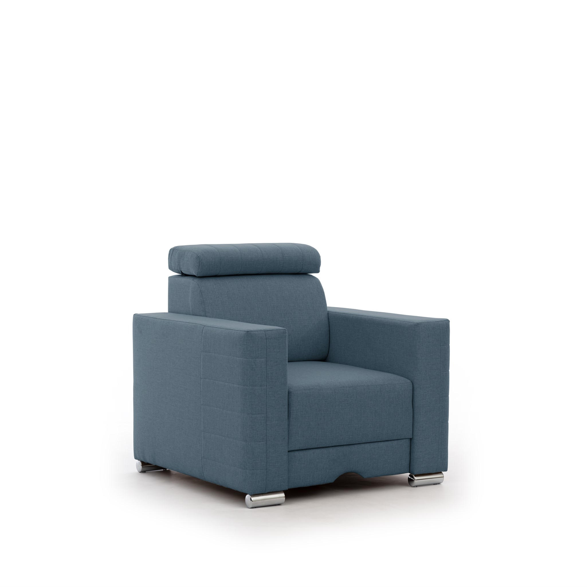SESSEL Canton In Liverpool - Blau, Holzwerkstoff/Textil (94/92/93cm) - Fun Möbel
