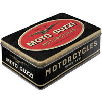 VORRATSDOSE flach Moto Guzzi Logo Motorcycles - Multicolor, Metall (23/7/16cm) - Nostalgic-Art
