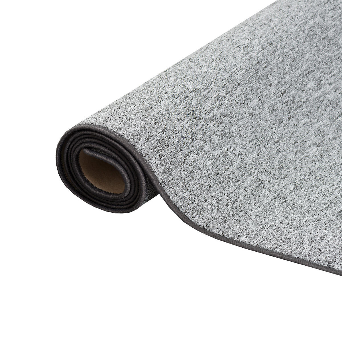 FEINSCHLINGEN VELOUR TEPPICH STRONG - Silberfarben, Textil (133/133cm) - Snapstyle