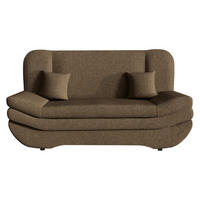 SCHLAFSOFA Weronika - Nussbaumfarben/Schwarz, Holz/Kunststoff (200/95/90cm) - MIRJAN24