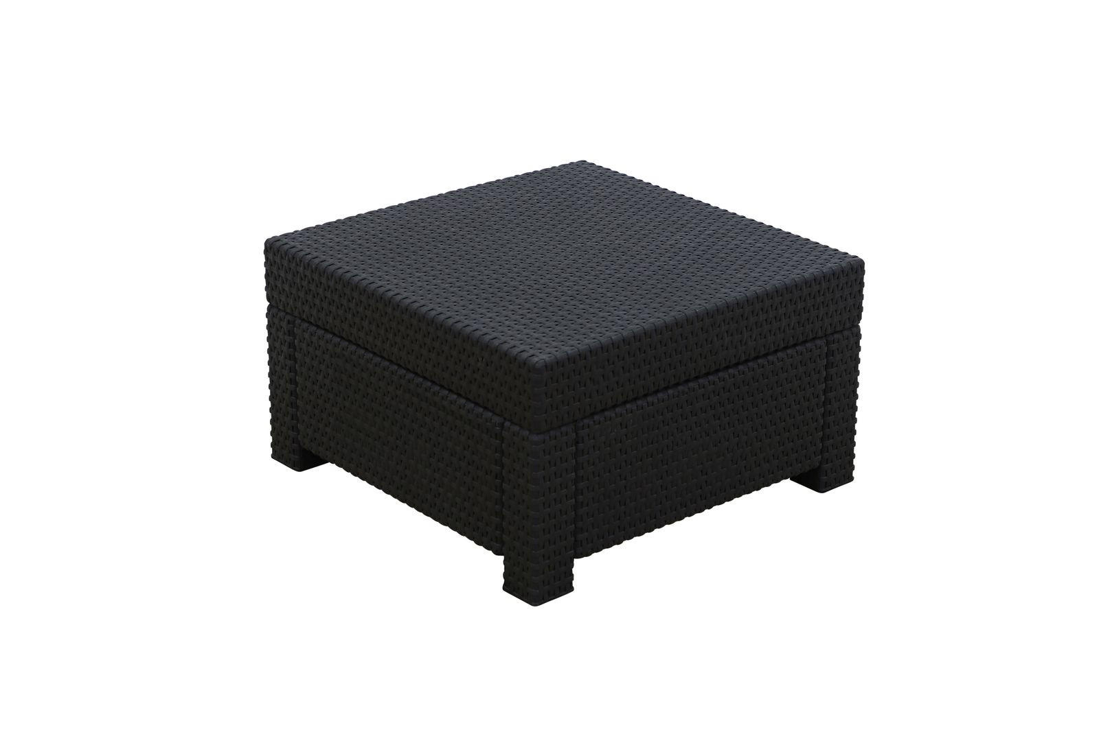 LOUNGEMÜBEL SET Provence inkl. Ecke und Kaffeetisch - Anthrazit, Textil - Keter