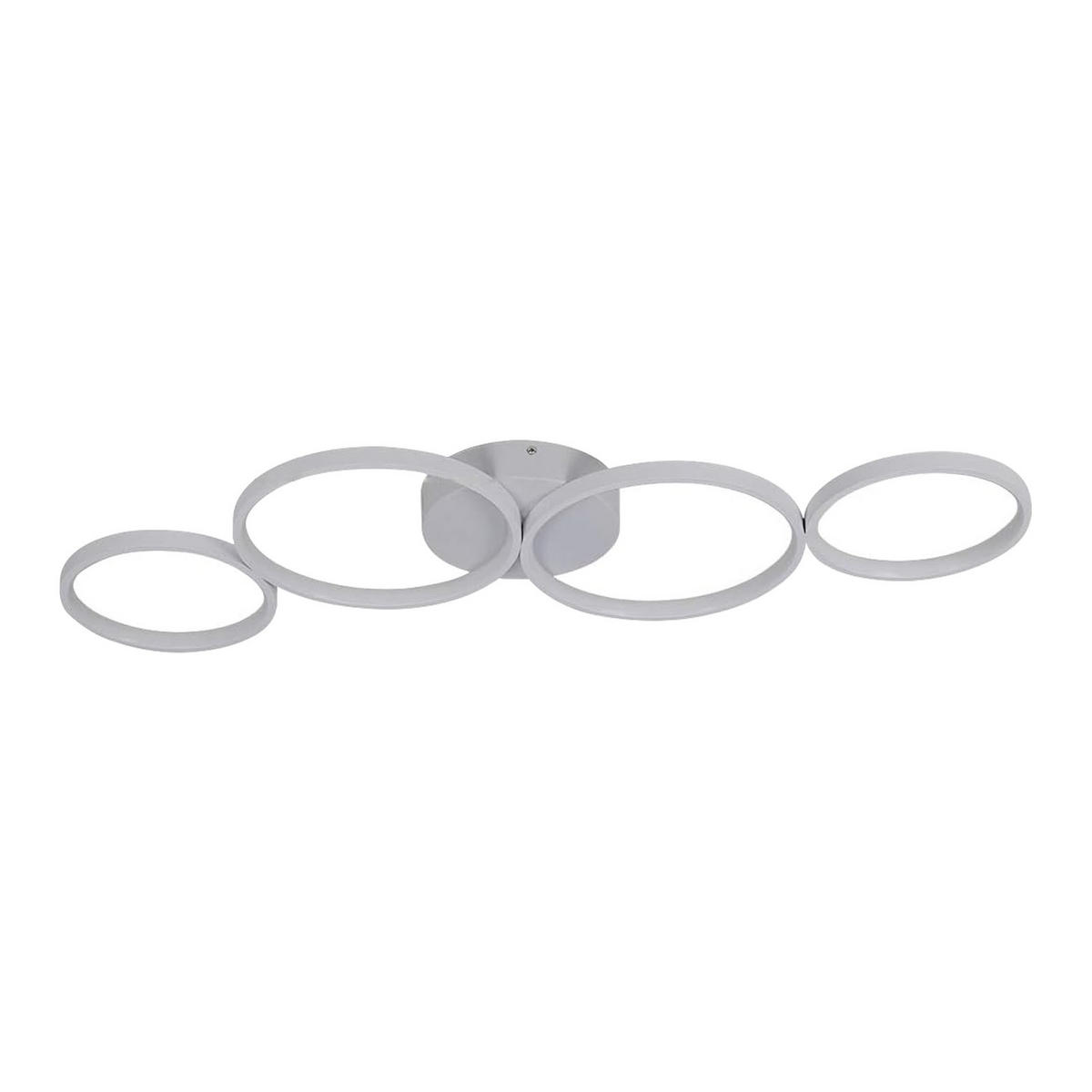LED-DECKENLEUCHTE Luftblase 88/31/5.7 cm - Weiß, Metall (88/31/5.7cm) - Nettlife