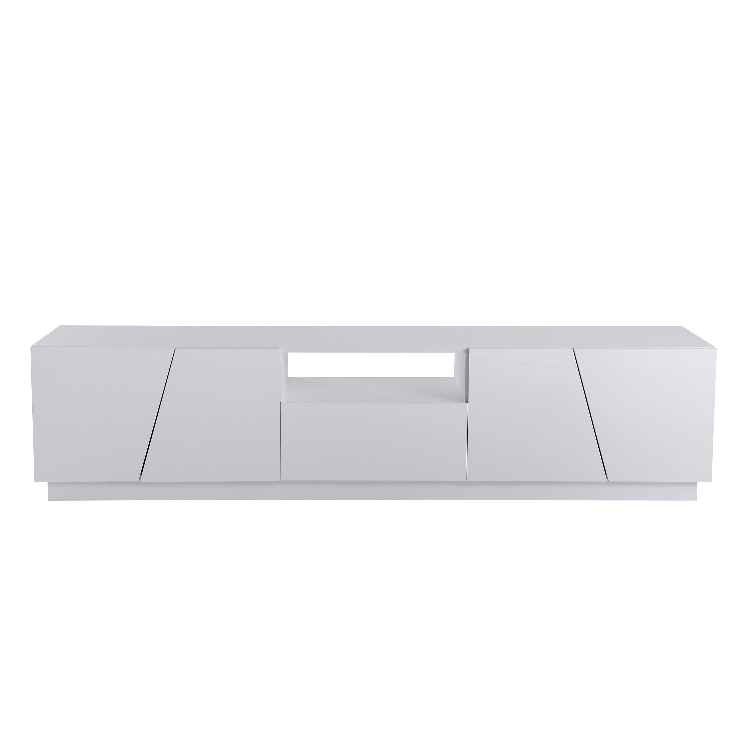 LOWBOARD Modellname Weiß 170/37/42 cm - Weiß, Holz (170/42/37cm) - PANGIVO