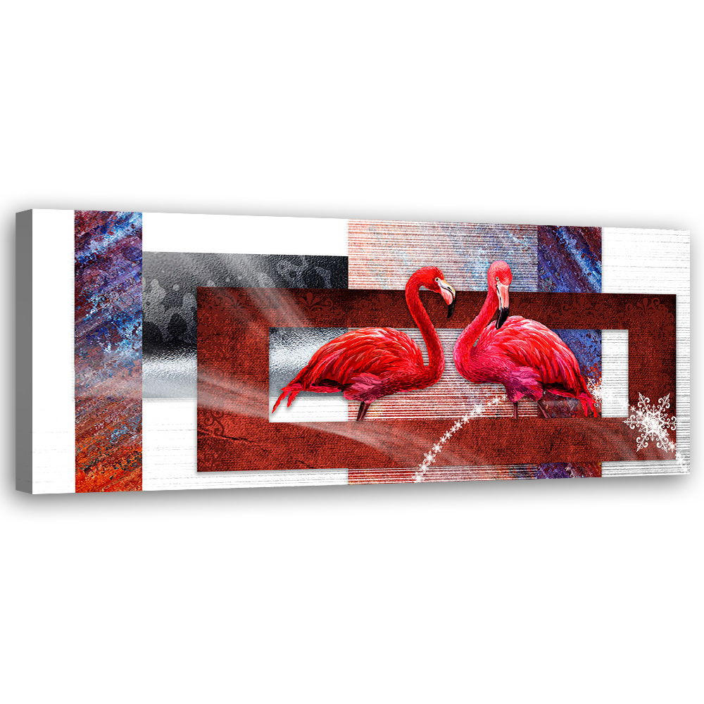 KUNSTDRUCK Rot 120/40 cm - Rot, Textil (120/40cm) - KUNSTLOFT