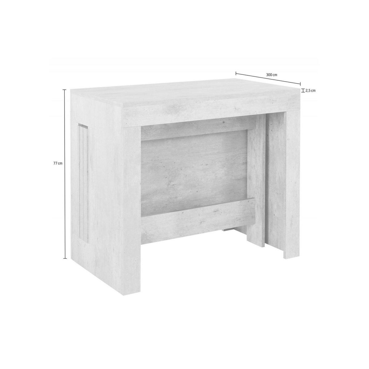 AUSZIEHBARER TISCH Holz-Effekt Ahorn 90/300/77 cm - Braun, Holzwerkstoff (90/300/77cm) - DMORA