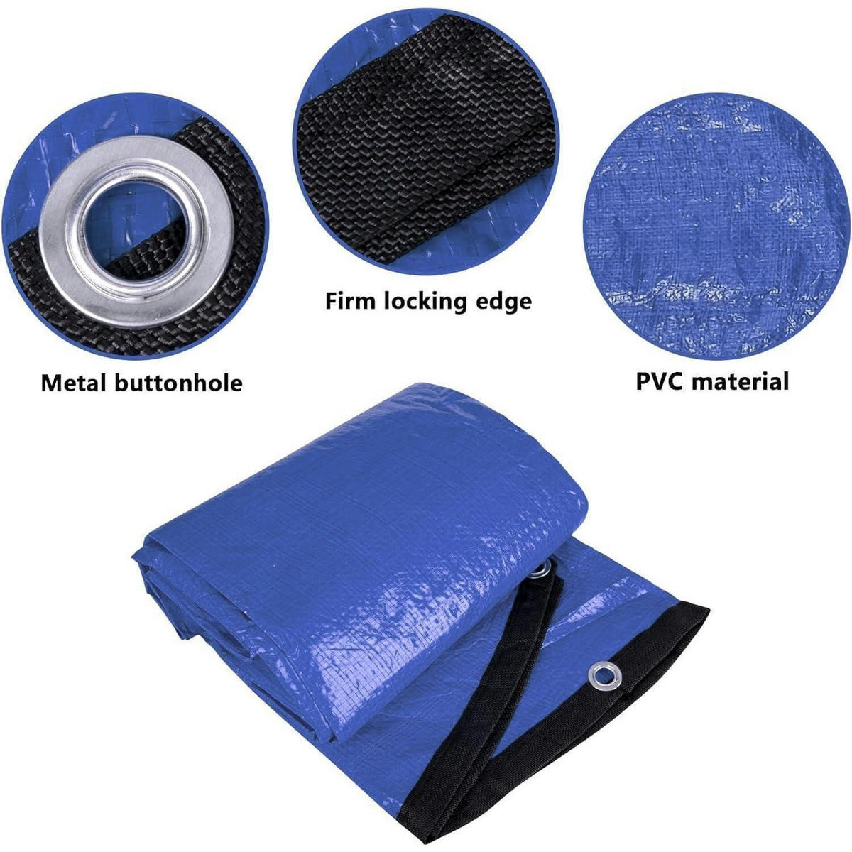 POOL Abdeckplane 457 cm Rund Blau - Blau, Kunststoff (457/457cm)