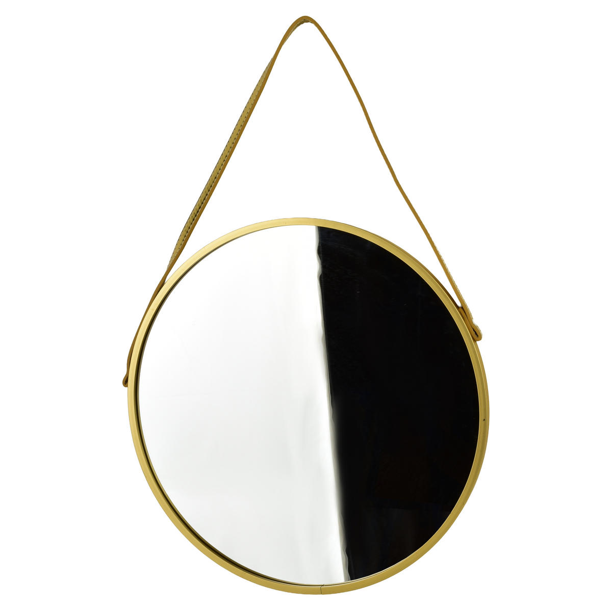SPIEGEL Alexia gold 40/1.8/40cm Glas - Goldfarben, Metall (40/40/1.8cm) - Mondex