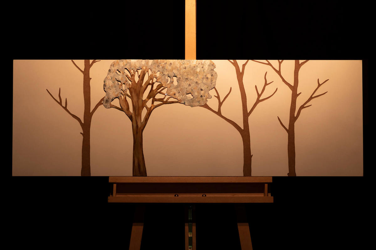 HOLZBILD Braun 120/40 cm - Braun, Holz (3.57/40cm) - KUNSTLOFT