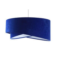 HÄNGELEUCHTE Blau 50/23 cm - Weiß, Kunststoff (50/1.3/23cm) - ONZENO