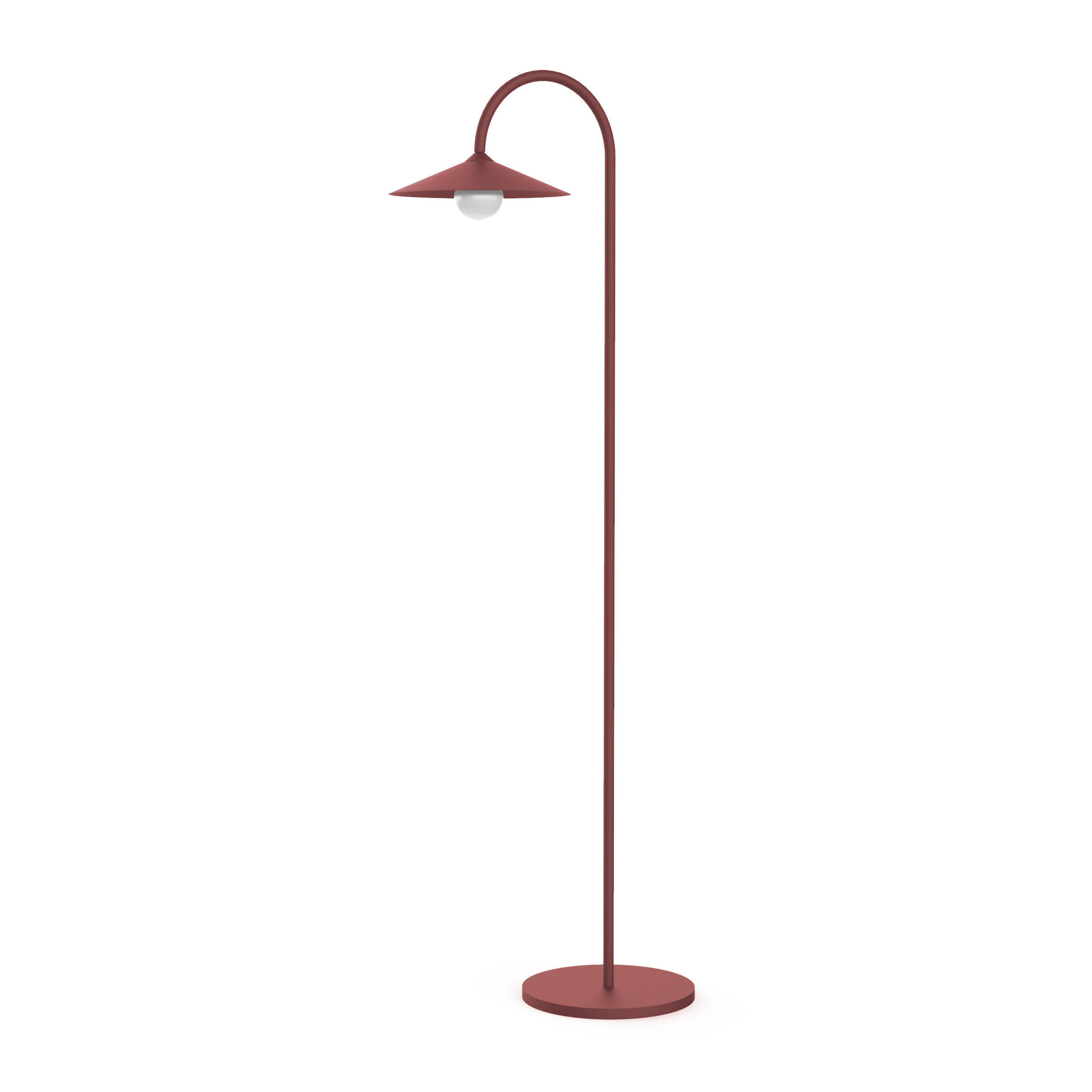 STEHLEUCHTE - Rot, Metall (40/75/170cm) - Lumicom