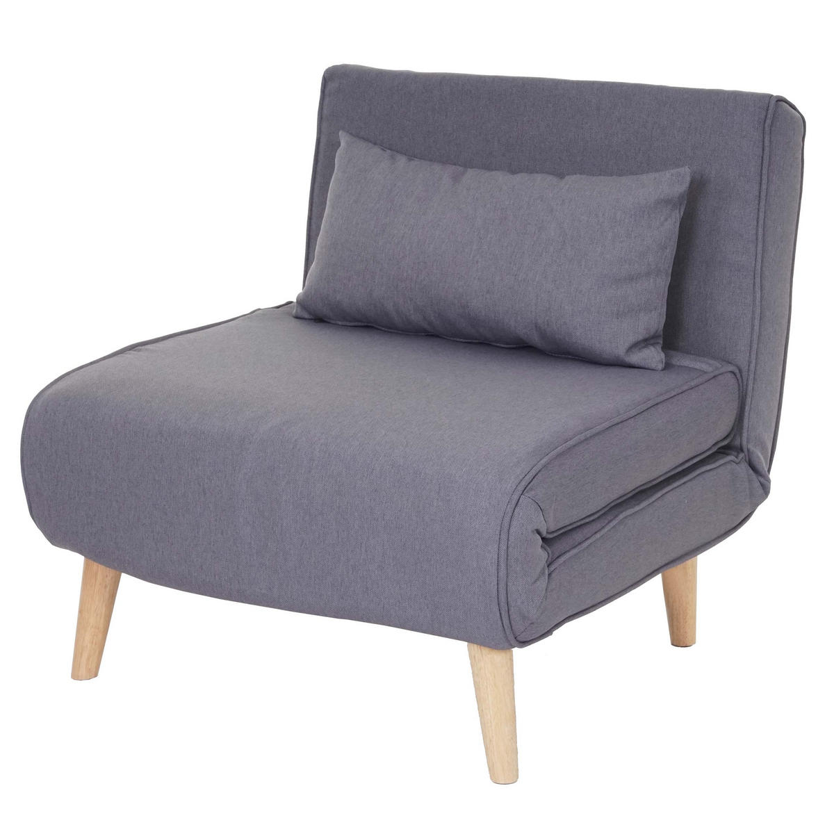 SCHLAFSESSEL Hellgrau - Hellgrau, Textil (75/77/70cm) - MCW