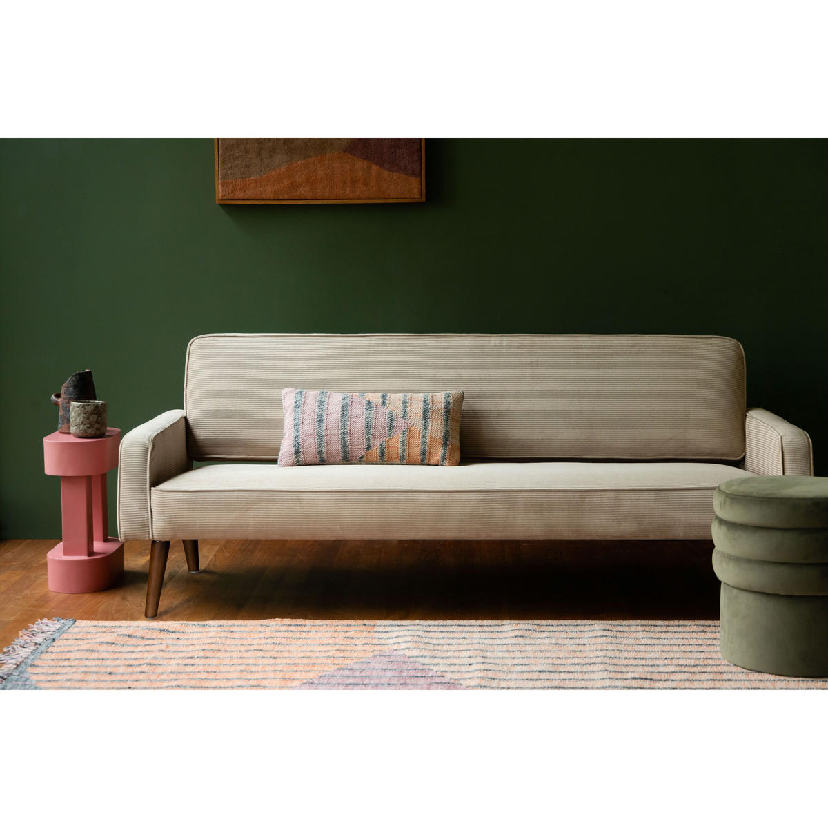 SOFA 2-SITZER Preston Beige - Beige, Textil (84/78/200cm) - Dutchbone