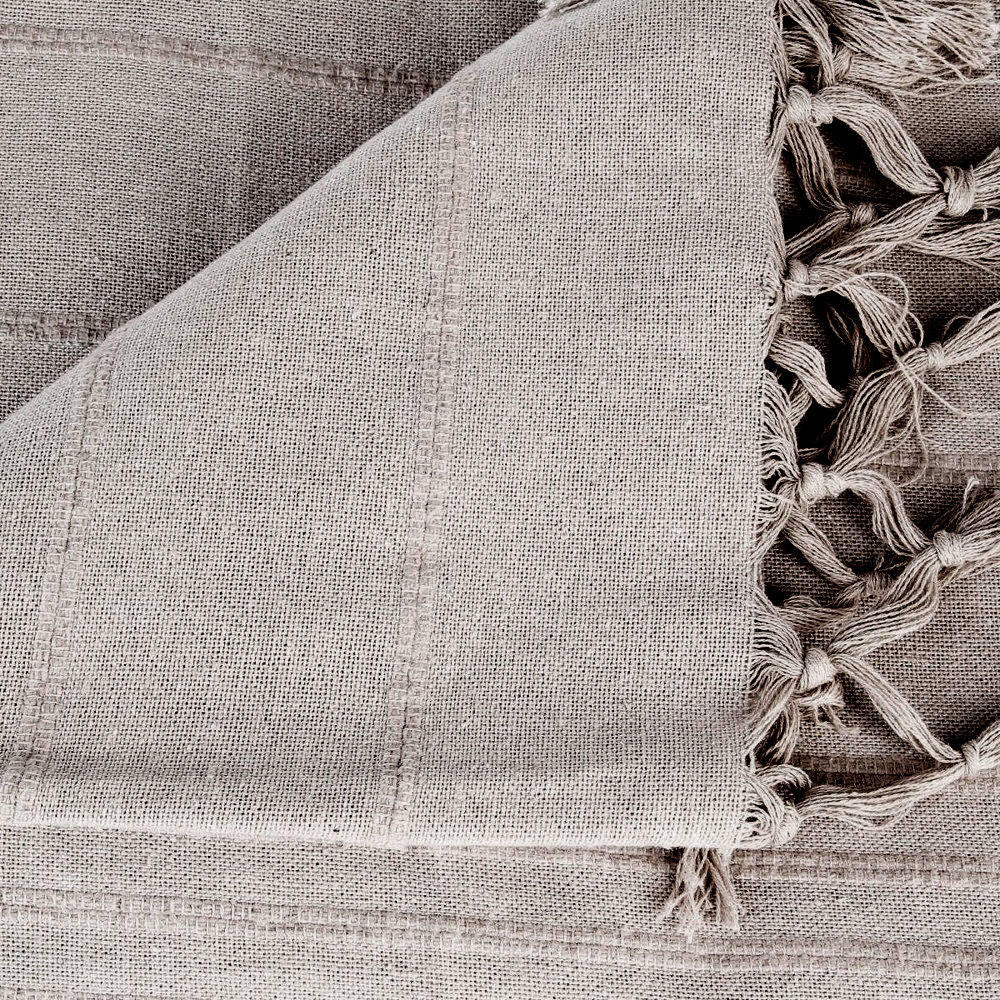 TAGESDECKE 220/160 cm - Beige, Naturmaterialien (160/220cm) - Atmosphera Createur d´interieur