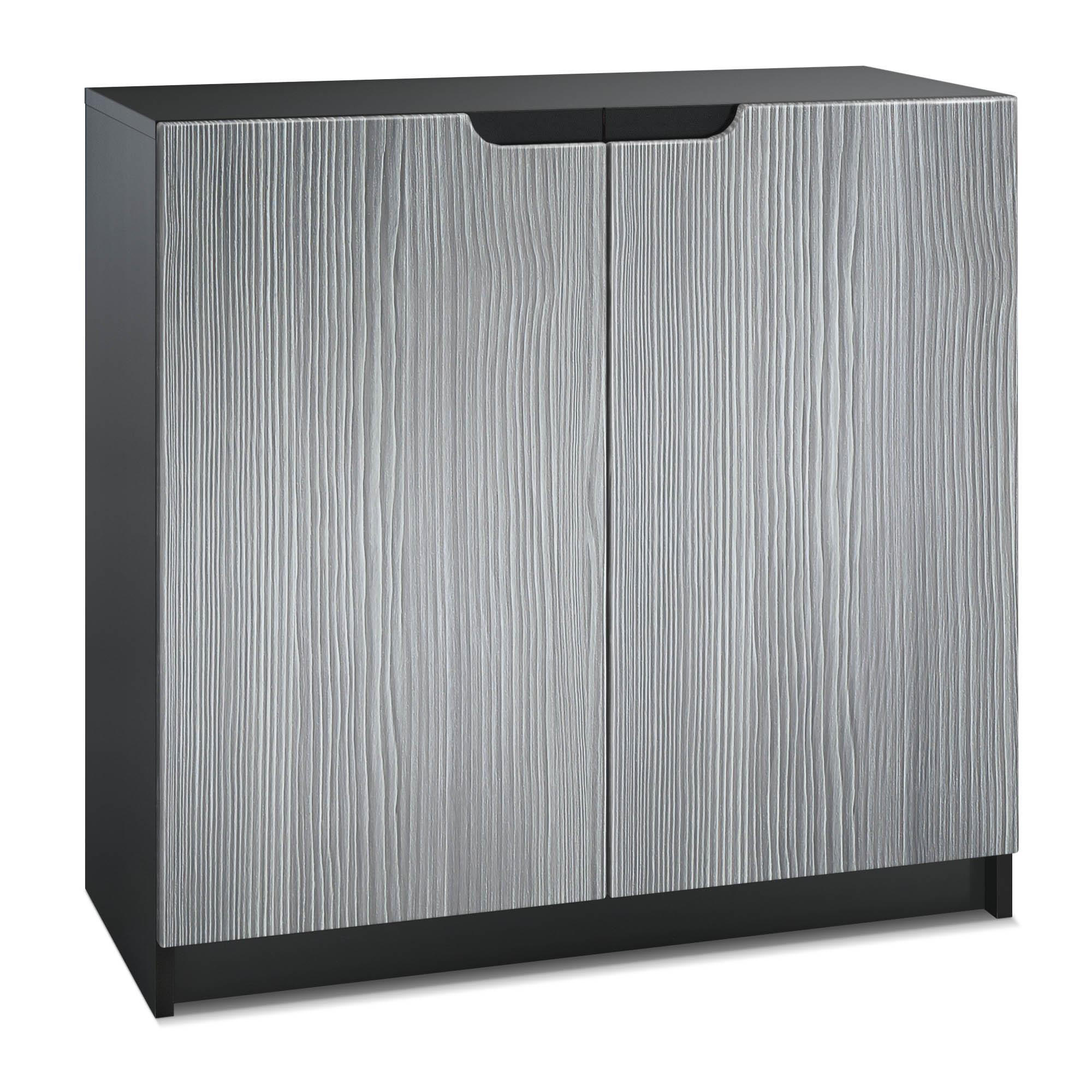 KOMMODE Logan Fronten in Avola-Anthrazit - Anthrazit, Holzwerkstoff (82/78/37cm) - Vladon
