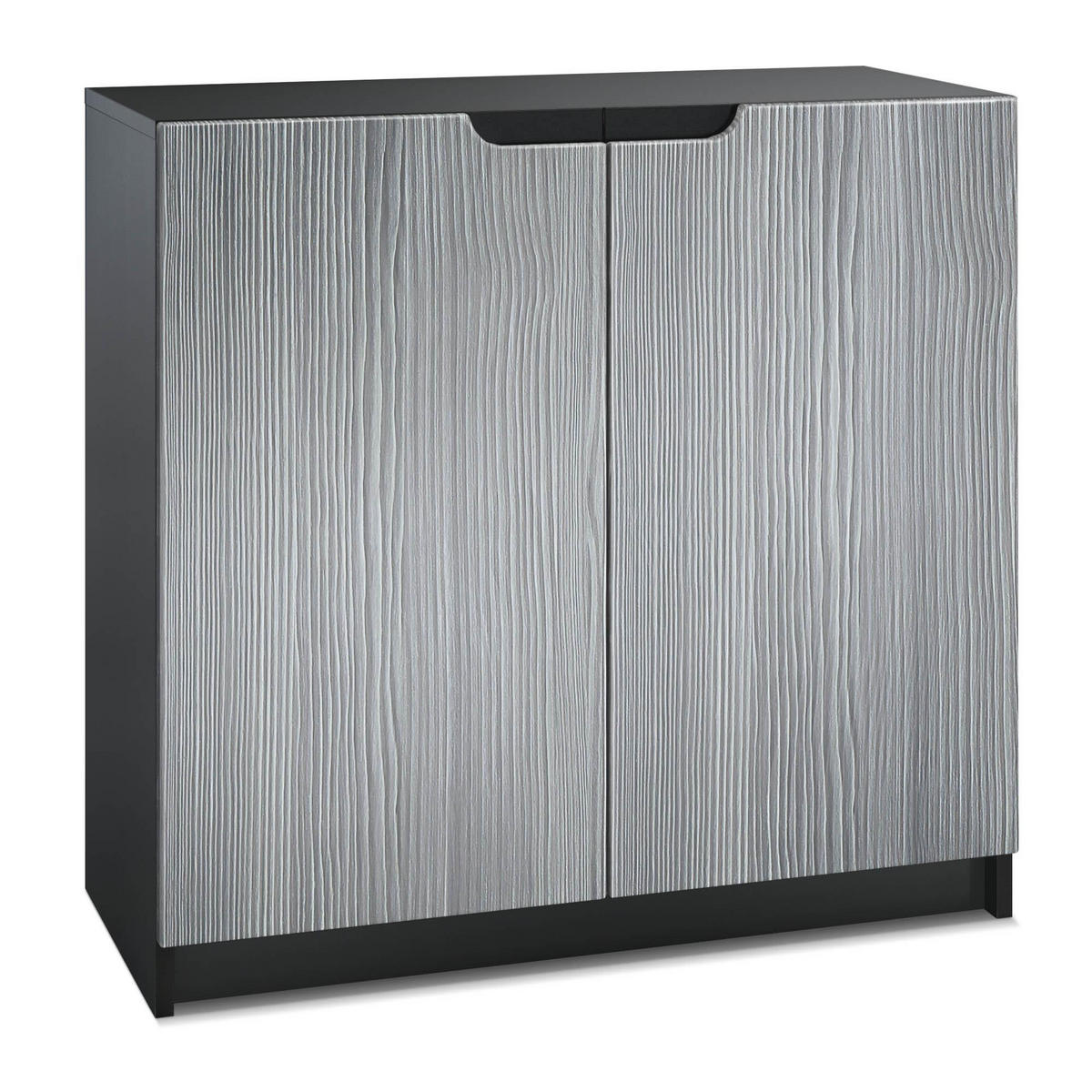 KOMMODE Logan Fronten in Avola-Anthrazit - Anthrazit, Holzwerkstoff (82/78/37cm) - Vladon