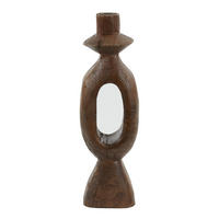 KERZENLEUCHTER Django Braun 14/14/50 cm - Braun, Holz (14/50/14cm) - Light & Living