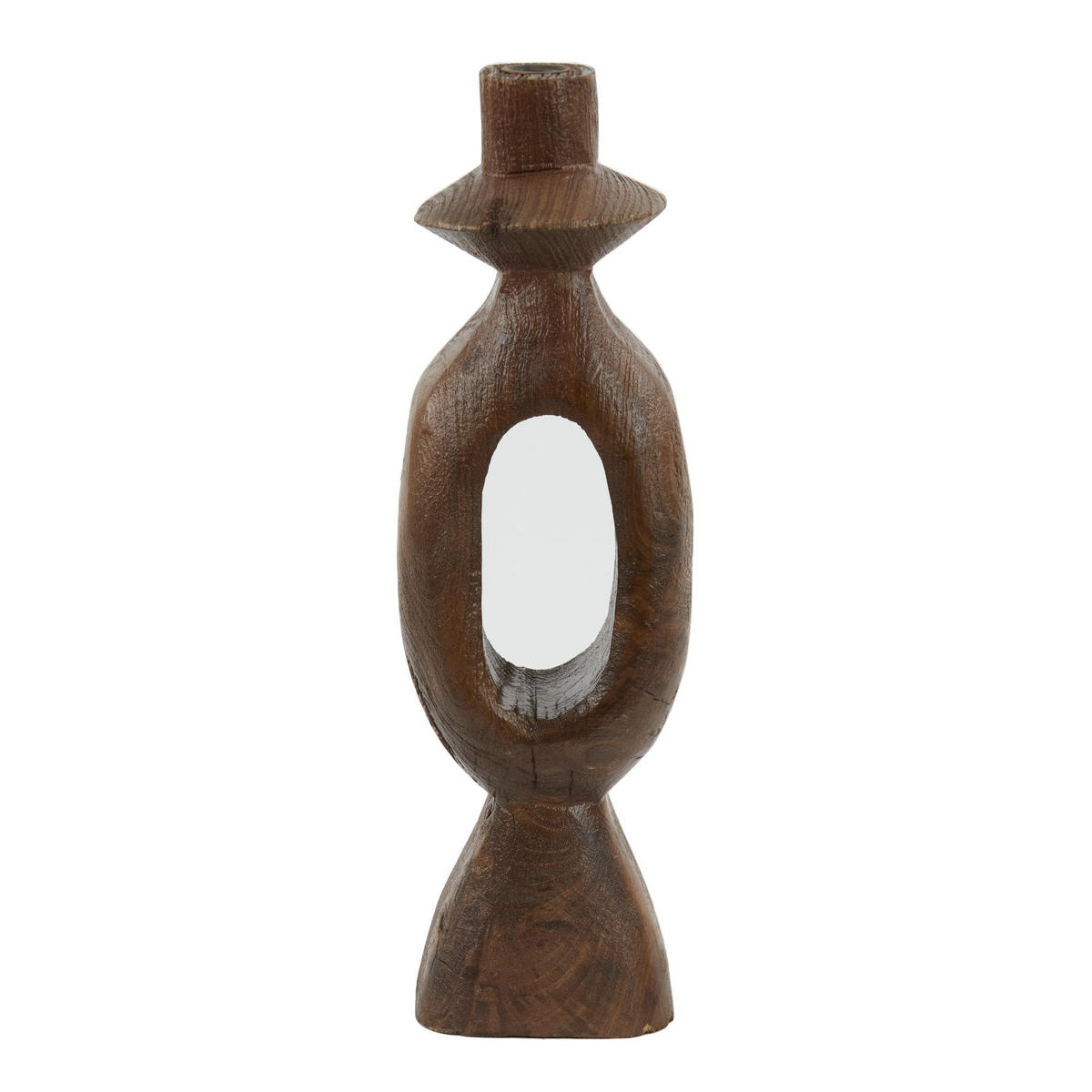 KERZENLEUCHTER Django Braun 14/14/50 cm - Braun, Holz (14/50/14cm) - Light & Living