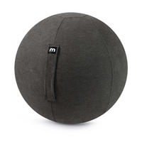SITZBALL Der Sportliche - Schwarz, Textil (65/65/65cm) - Mokebo