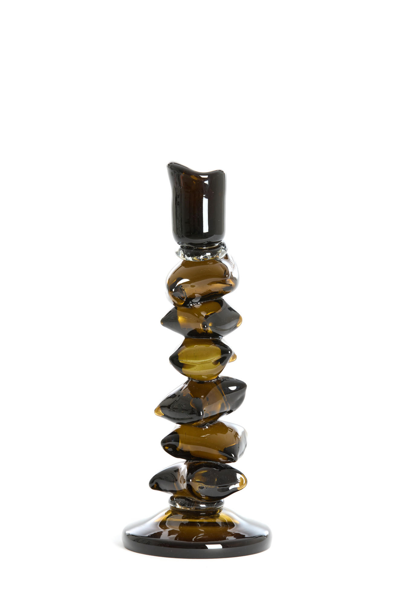 KERZENHALTER Estiva Grün Ø11/28,5 cm - Grün, Glas (11/28.5/11cm) - Light & Living