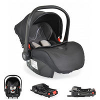 BABYSCHALE Set schwarz mit Isofixbasis Royal, i-Size (40 - 87cm) Gruppe 0+ - Schwarz, Kunststoff (33/73/42cm) - Moni