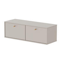 TV-LOWBOARD FLOW 121 cm, hängend, Sandbeige - Beige, Holzwerkstoff/Metall (121/35/40.5cm) - Idohome