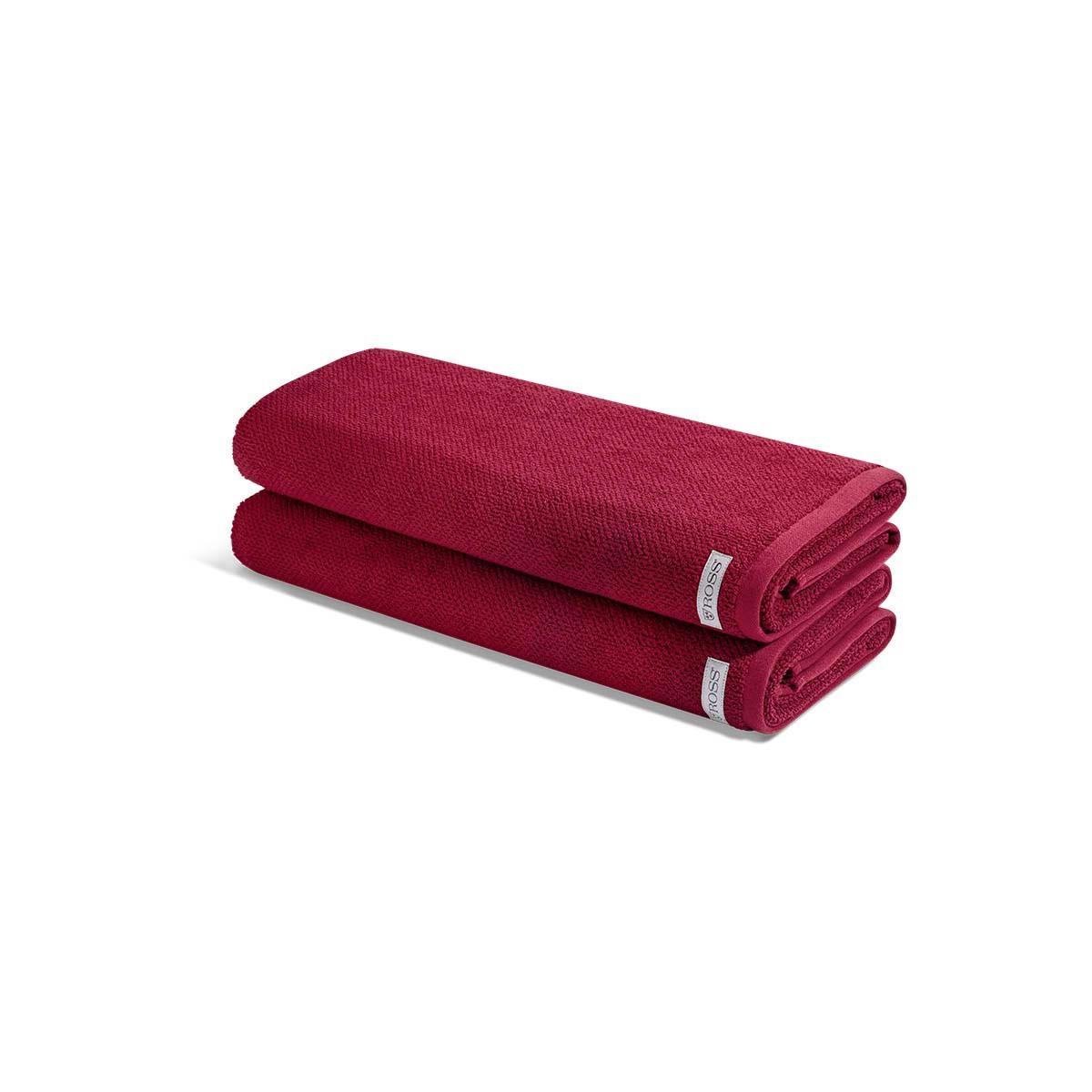DUSCHTUCH Selection 2er-Set - Rot, Textil (50/100cm) - Ross