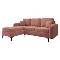 ECKSOFA Venice, Seite: Links - Schwarz/Grau, Holz/Textil (225/172cm) - MIRJAN24
