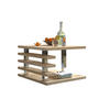 COUCHTISCH quadratisch Sonoma Eiche - Sonoma Eiche, Holzwerkstoff (60/60/40cm) - designimpex