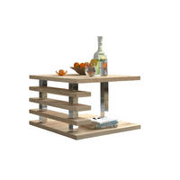 COUCHTISCH quadratisch Sonoma Eiche - Sonoma Eiche, Holzwerkstoff (60/60/40cm) - designimpex